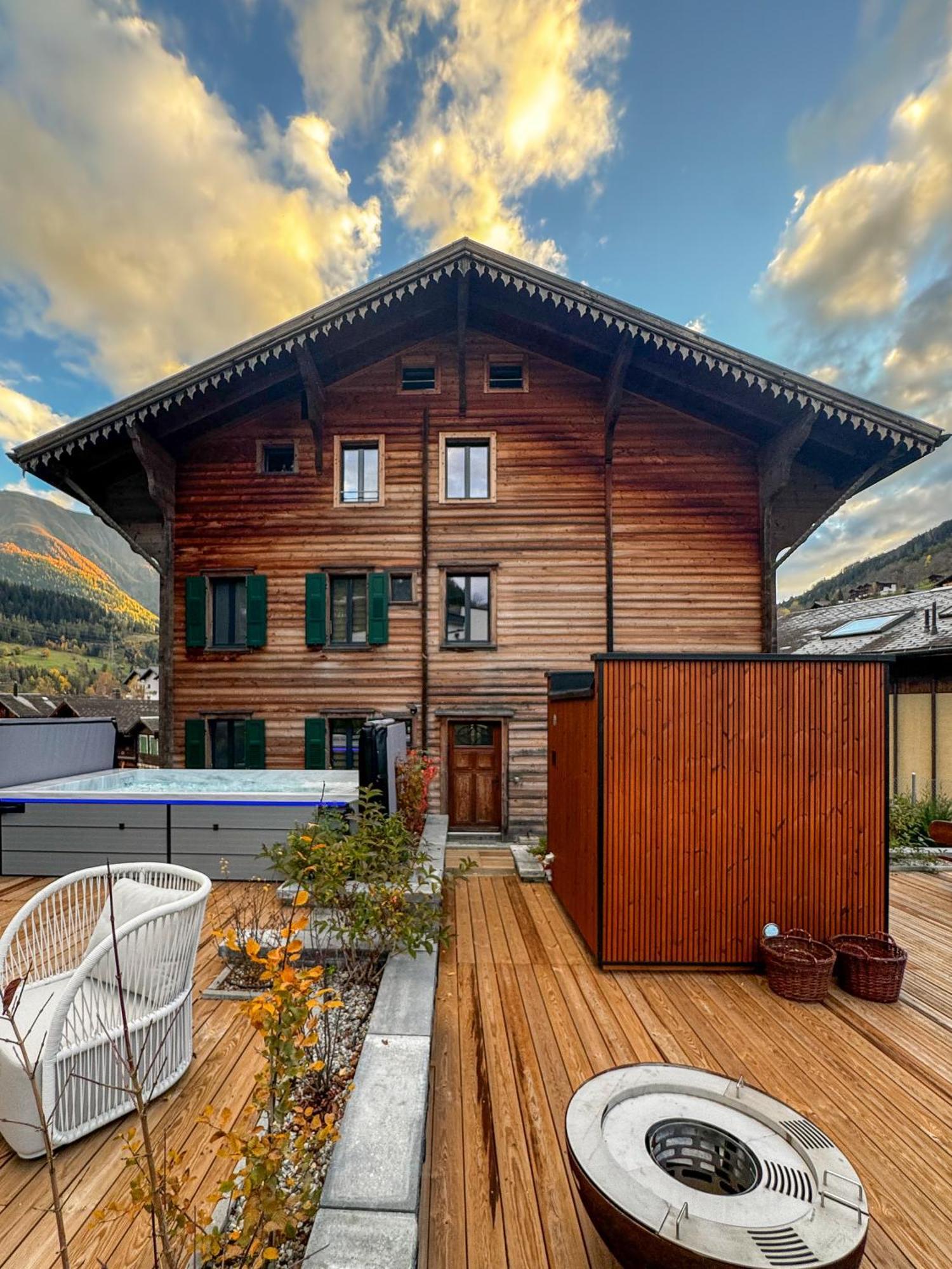Zer Treichi Appartements Fiesch Kültér fotó